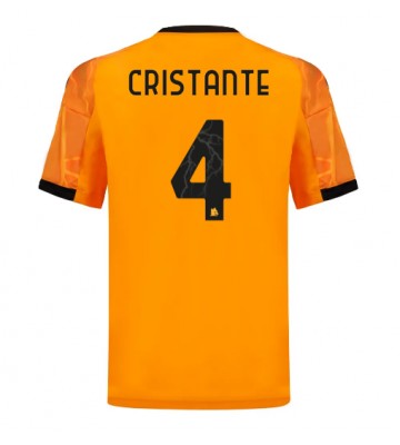 Lacne Muži Futbalové dres AS Roma Bryan Cristante #4 2025-26 Krátky Rukáv - Preč